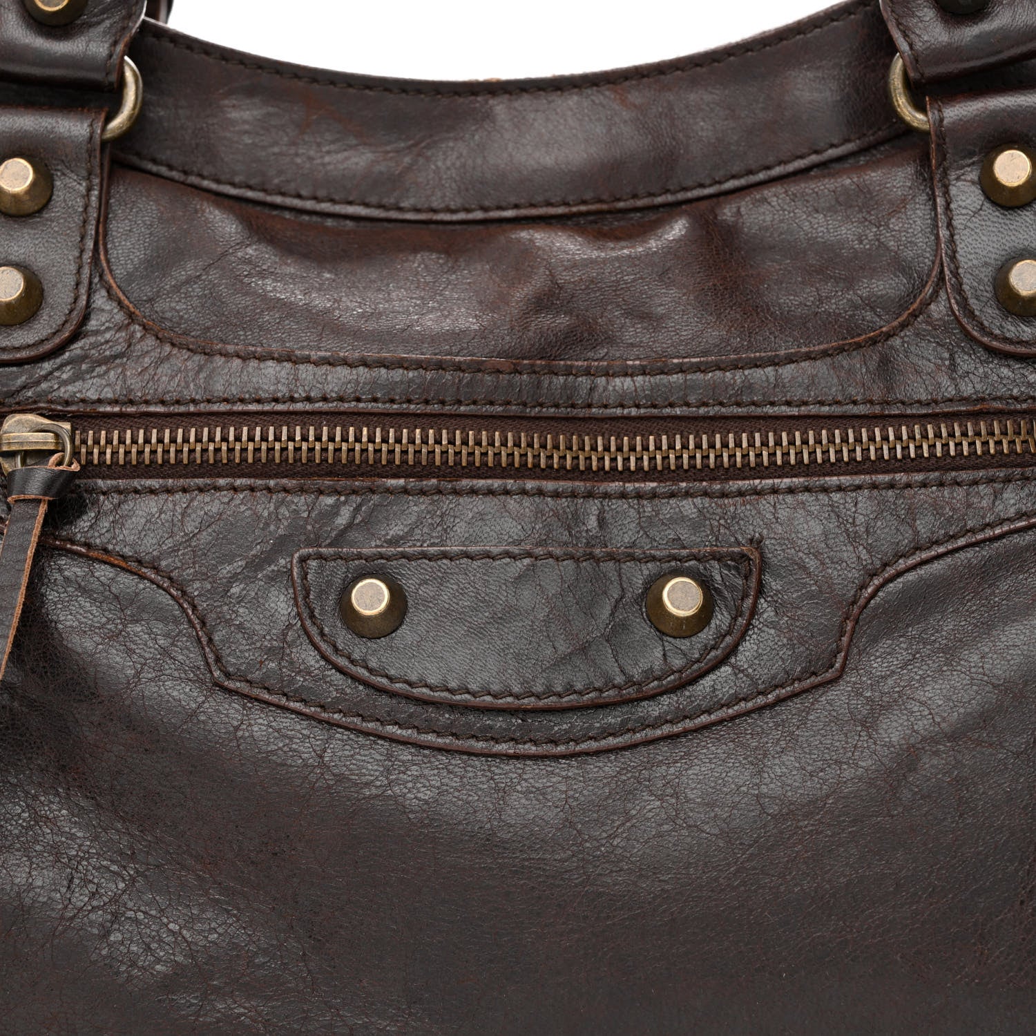 Balenciaga Agneau Classic Hardware City Cigare Fonce 8 of 19