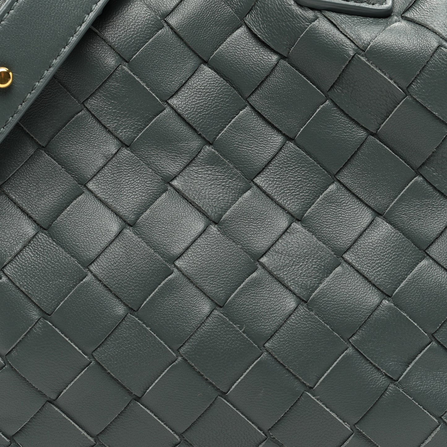 Nappa Intrecciato Mini Bauletto Slate