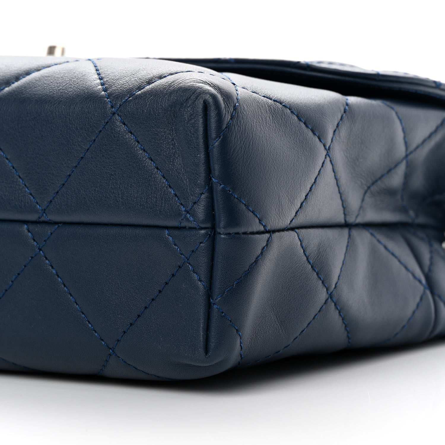 Chanel Calfskin Quilted In The Business Flap Dark Blue 9 of 12