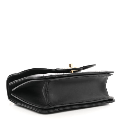 Chanel Calfskin Quilted Small Top Handle Flap Black 4 of 15
