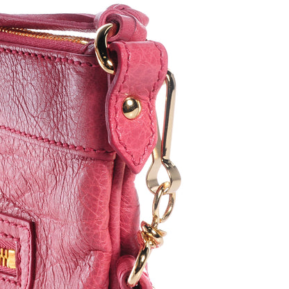 Balenciaga Agneau Giant 12 Gold Hardware Flat Handle Clutch Rose Bonbon 13 of 18
