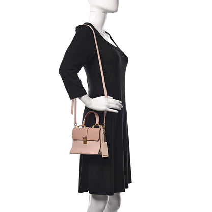 Miu Miu Goatskin Madras Mini Top Handle Bag 2 of 14