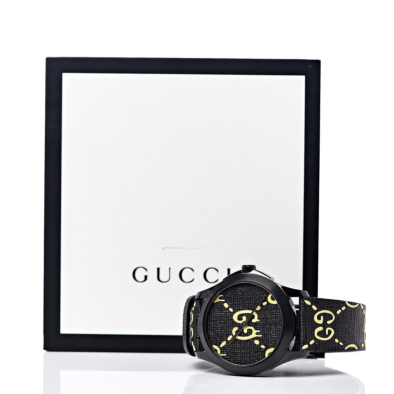Gucci PVD Stainless Steel Canvas 38mm G-Timeless GucciGhost Quartz Watch Black 8 of 8