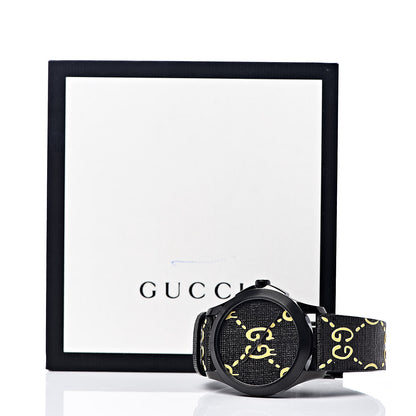 Gucci PVD Stainless Steel Canvas 38mm G-Timeless GucciGhost Quartz Watch Black 8 of 8