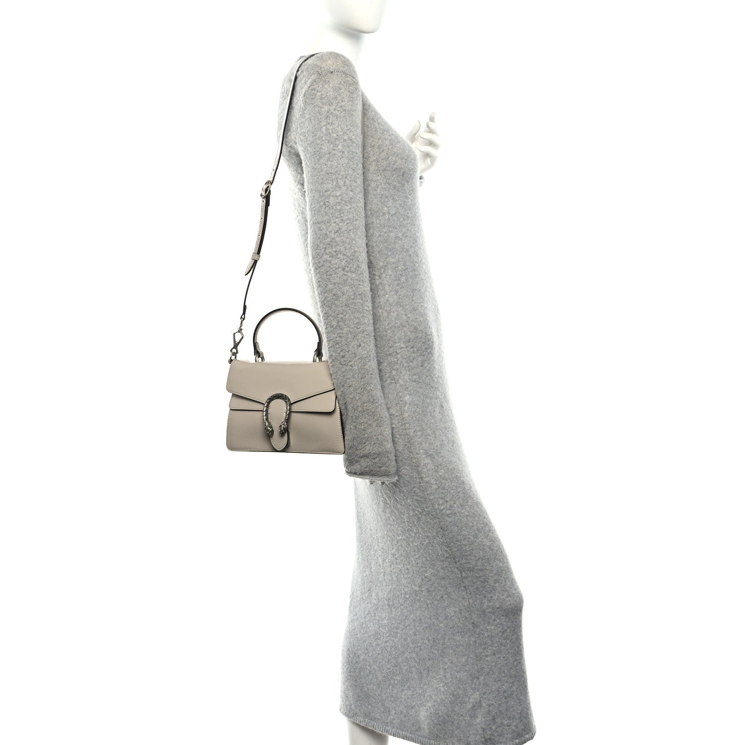 Gucci Crinkled Patent Small Dionysus Top Handle Bag Sphinx 2 of 10