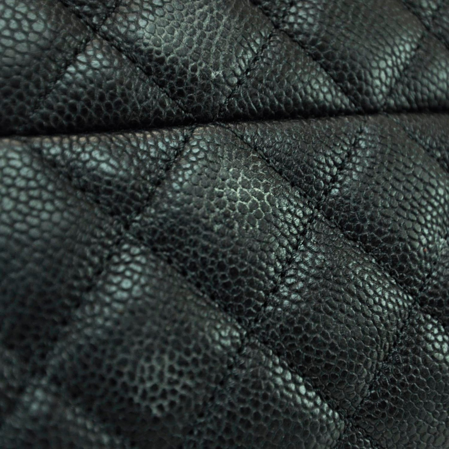 Caviar Quilted Medium Just Mademoiselle Black