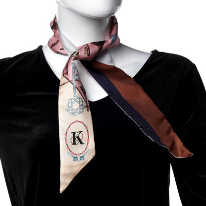 Christian Dior Silk ABCDior K Mitzah Scarf 2 of 4