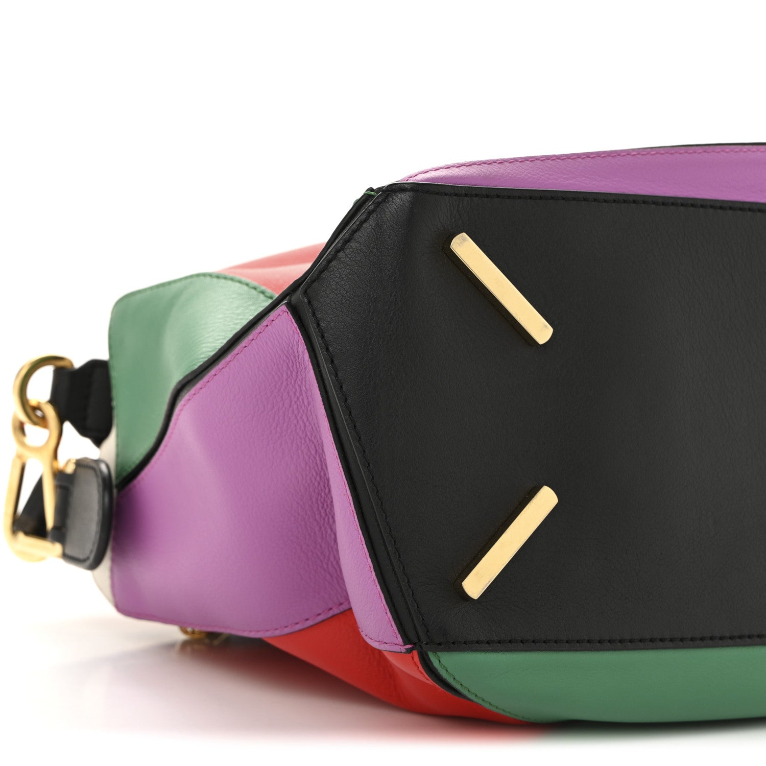 Loewe Calfskin Medium Puzzle Bag Multicolor Black 9 of 14