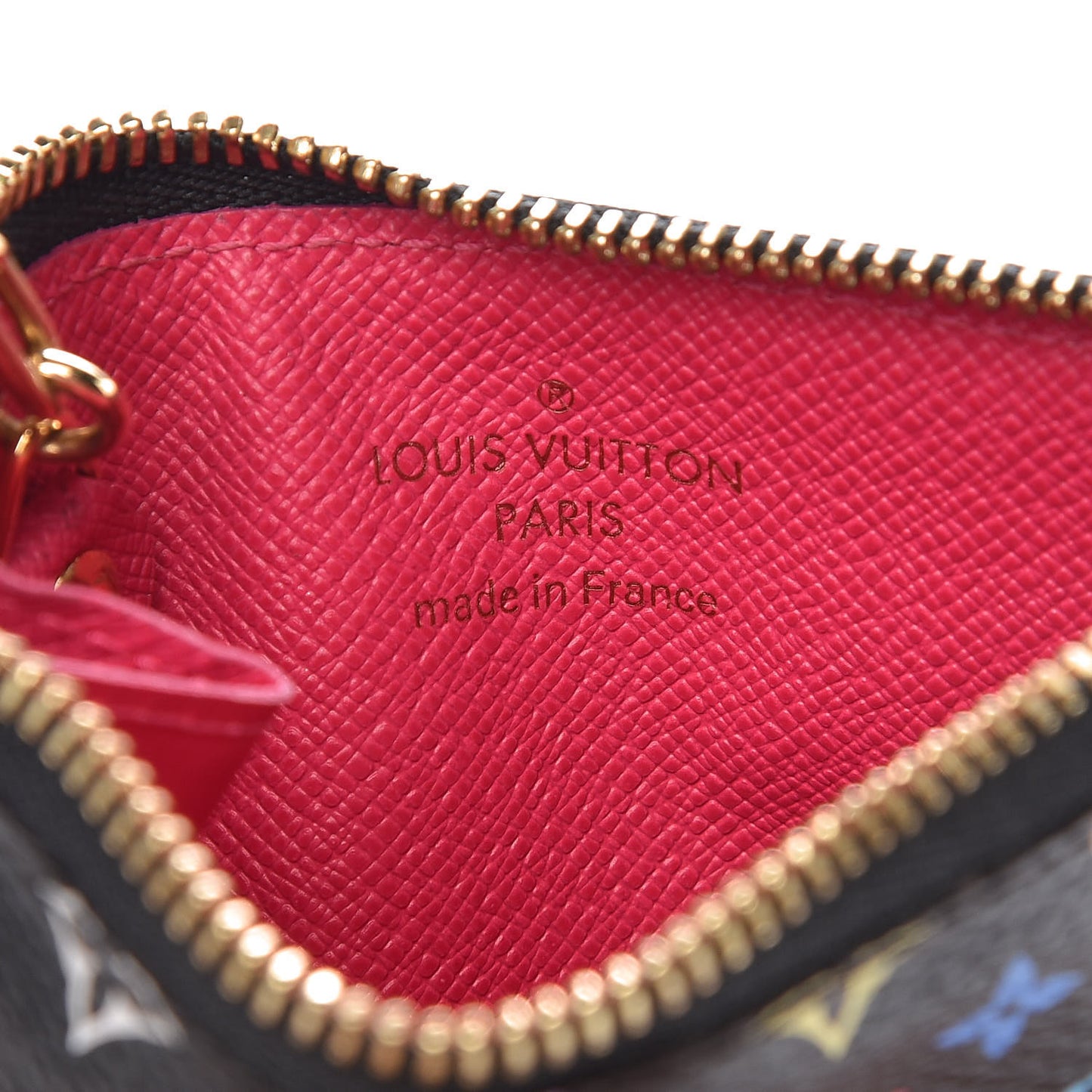 Monogram Multicolor Key Pouch Black Grenade
