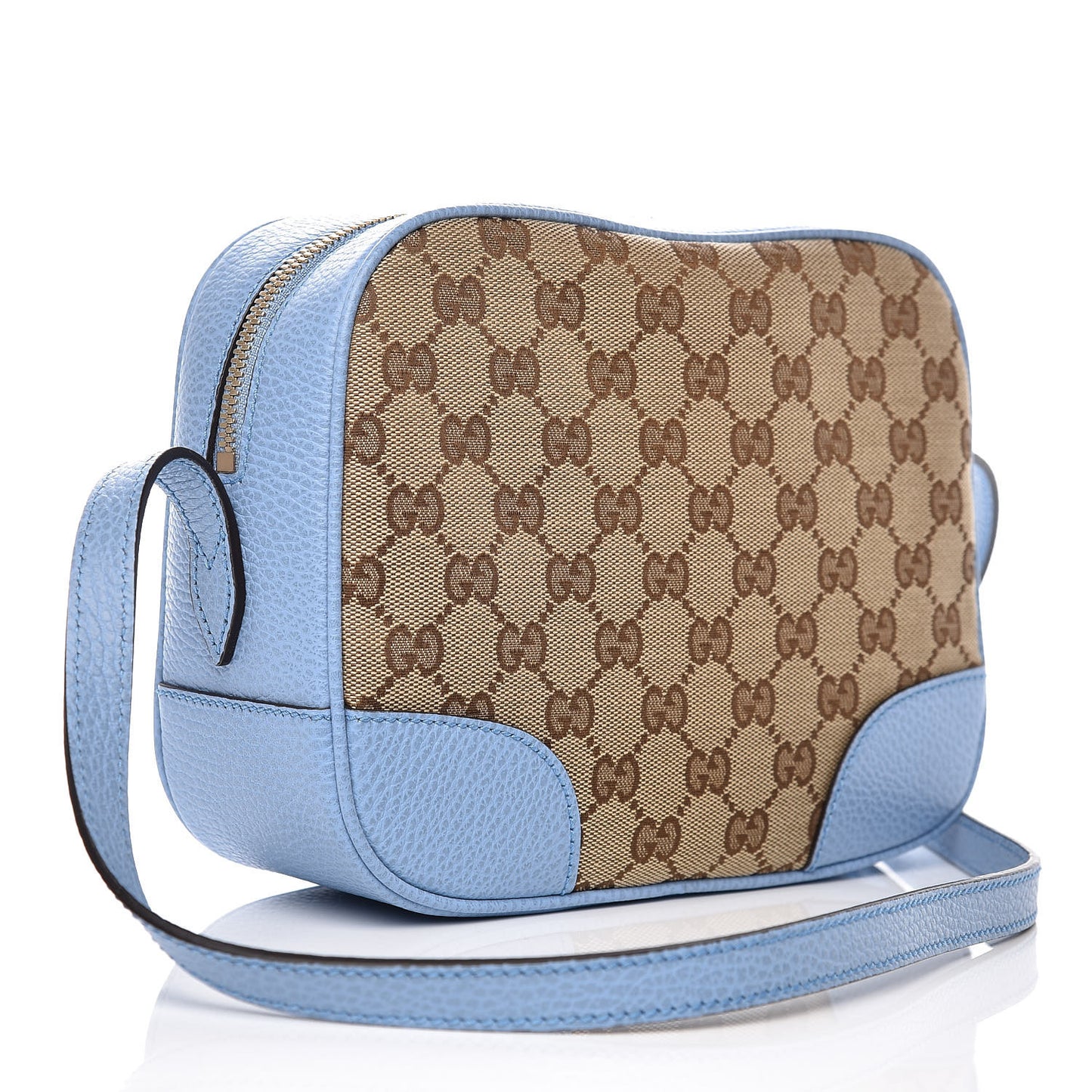 Monogram Mini Bree Messenger Bag Beige Mineral Blue