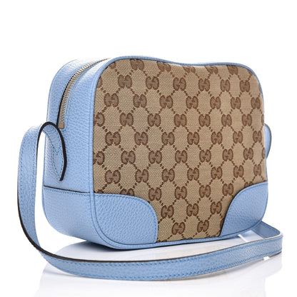 Gucci Monogram Mini Bree Messenger Bag Beige Mineral Blue 3 of 9