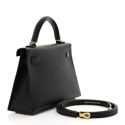 Hermes Epsom Mini Kelly Sellier 20 Black 3 of 11