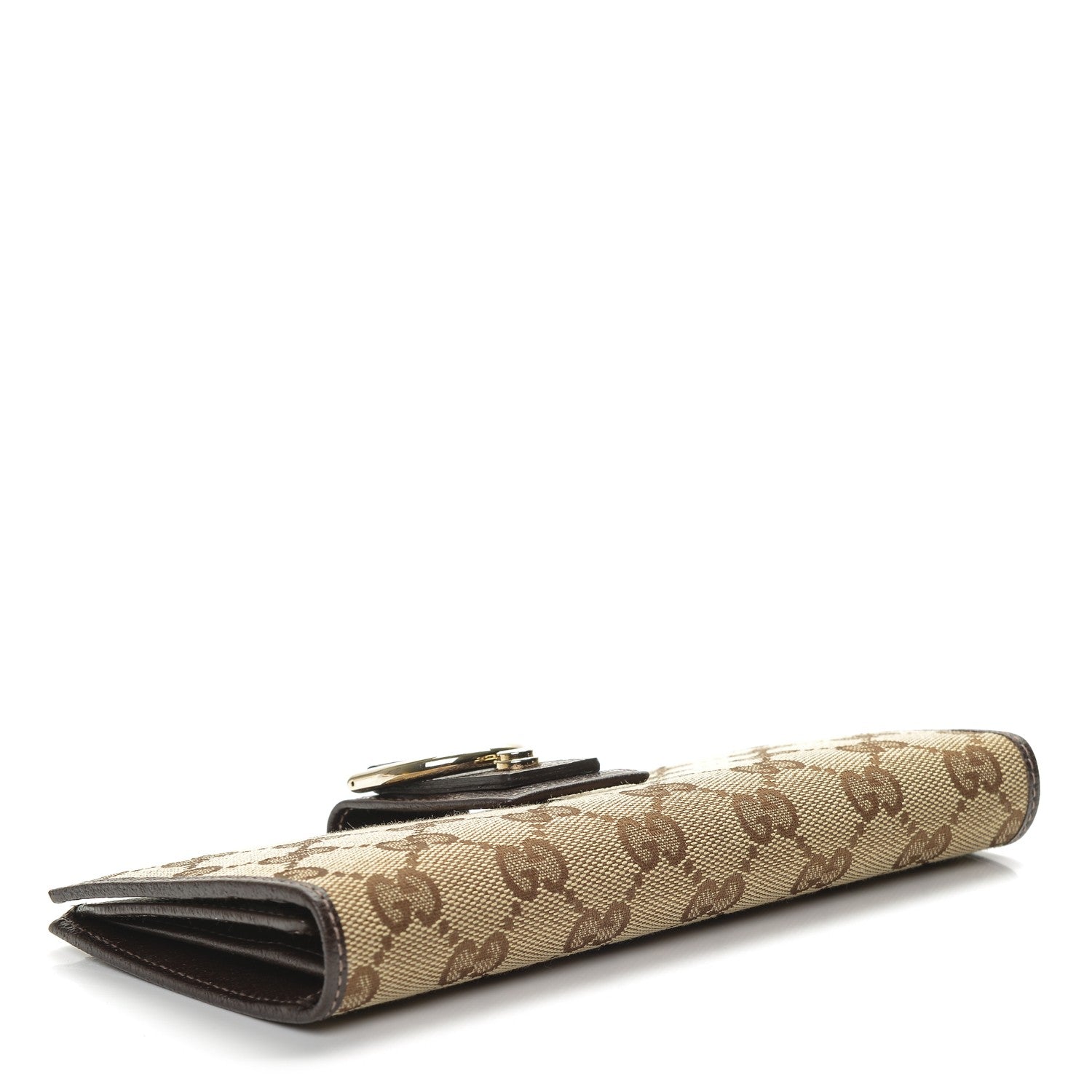 Gucci Monogram Abbey Continental Wallet Dark Brown 4 of 6