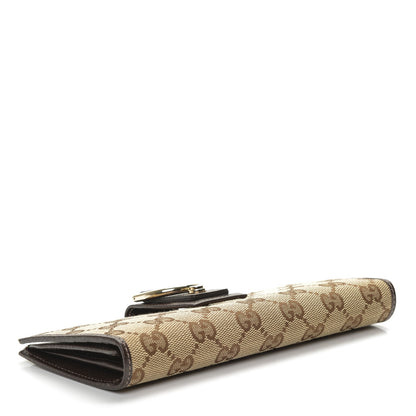 Gucci Monogram Abbey Continental Wallet Dark Brown 4 of 6