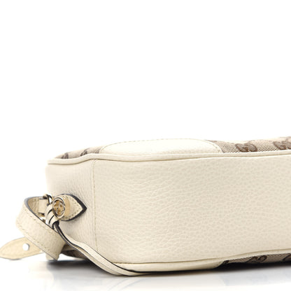 Gucci Monogram Dollar Calfskin Mini Bree Messenger Bag Beige Ebony Avoire 8 of 9