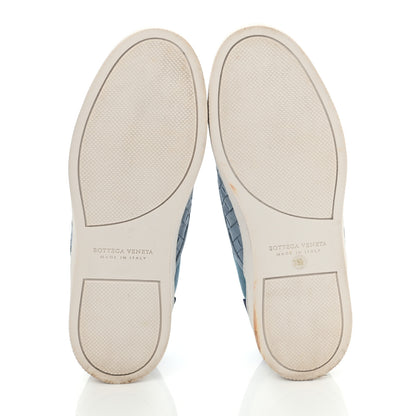 Bottega Veneta Nappa Intrecciato Suede Mens Slip On Sneakers 35.5 Light Blue 5 of 9