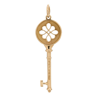 Tiffany 18K Yellow Gold Round Knot Key Pendant 3 of 4