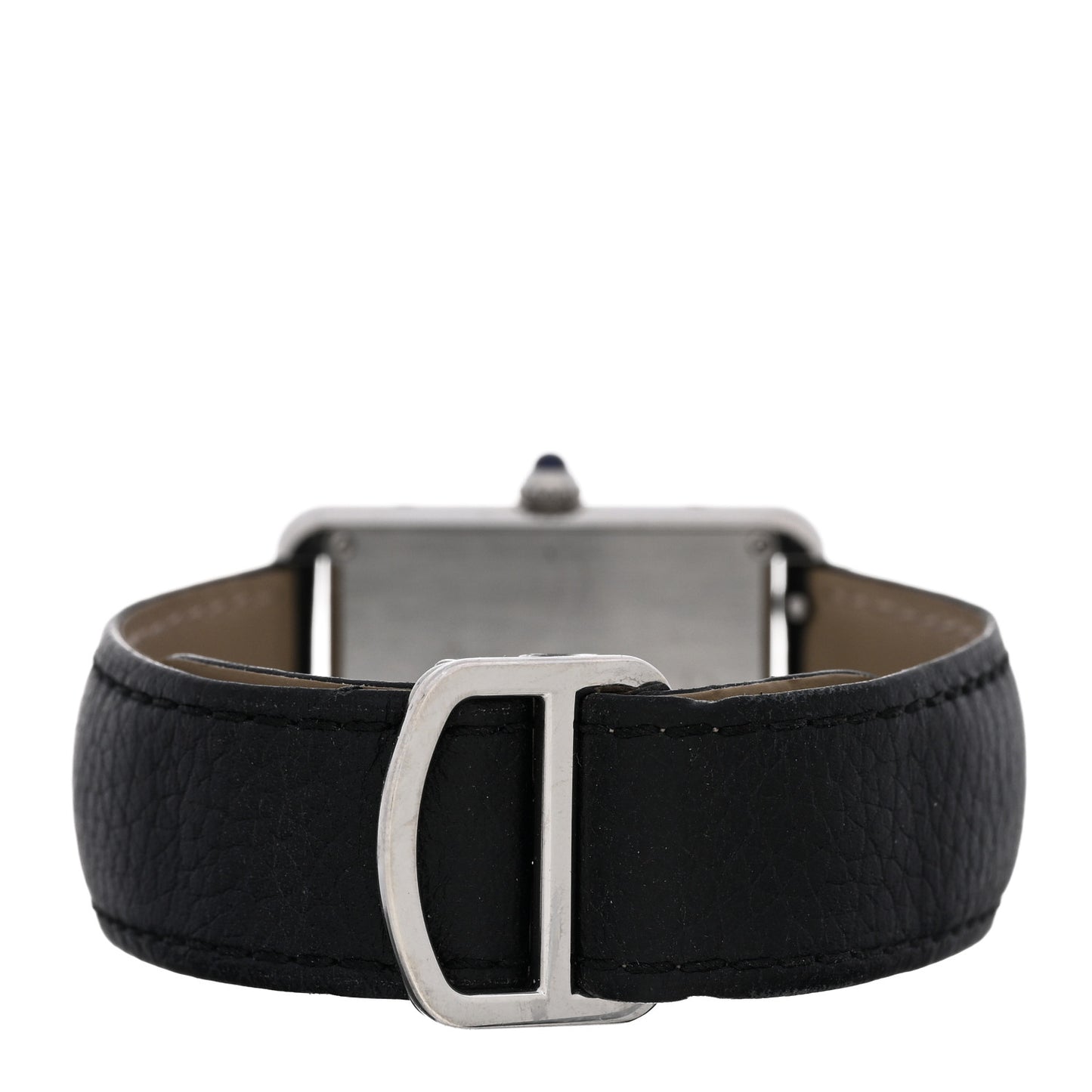 Stainless Steel Calfskin 27mm Tank Solo Quartz Watch