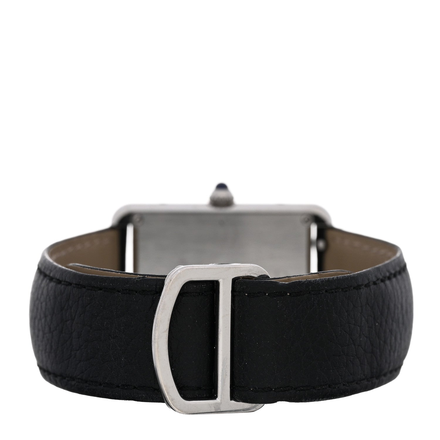 Cartier Stainless Steel Calfskin 27mm Tank Solo Quartz Watch 3 of 4