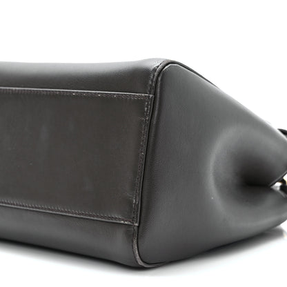 Fendi Nappa Mini Peekaboo Iconic Satchel Carbone 9 of 13