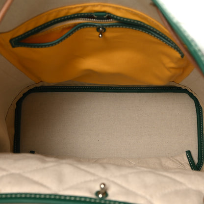 Goyard Goyardine Calfskin Alpin MM Backpack Green 5 of 9