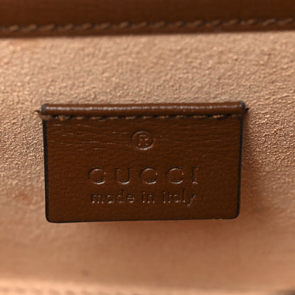Gucci GG Supreme Monogram Mini Horsebit 1955 Shoulder Bag Beige Brown Sugar 6 of 10