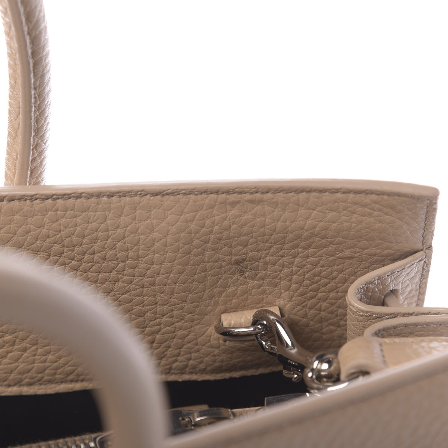 Saint Laurent Grained Calfskin Small Sac De Jour Dark Beige 10 of 11