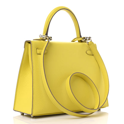 Hermes Epsom Kelly Sellier 25 Lime 3 of 10