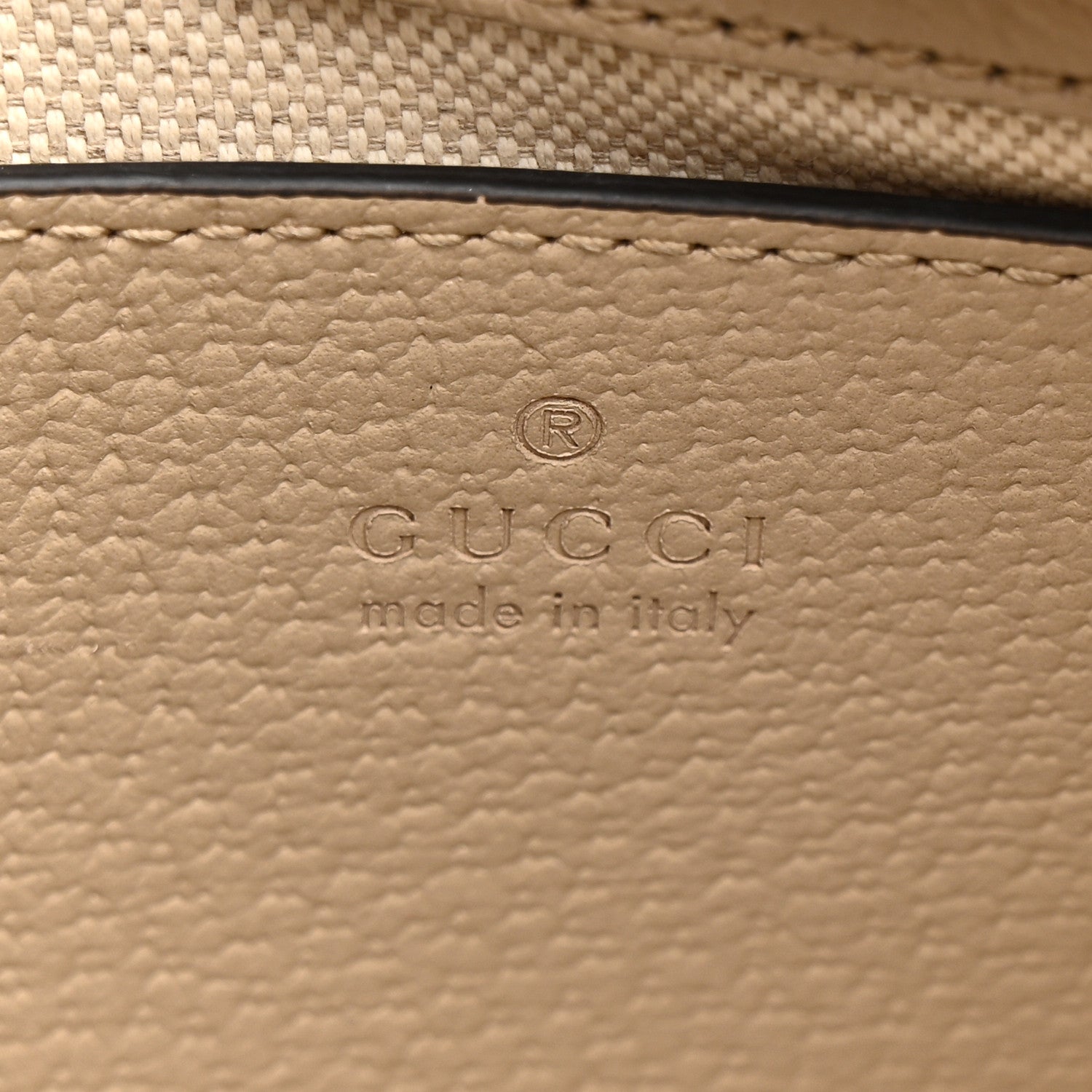 Gucci GG Supreme Monogram Textured Dollar Calfskin Web Small Ophidia GG Handbag Beige Mystic White Oatmeal 6 of 12