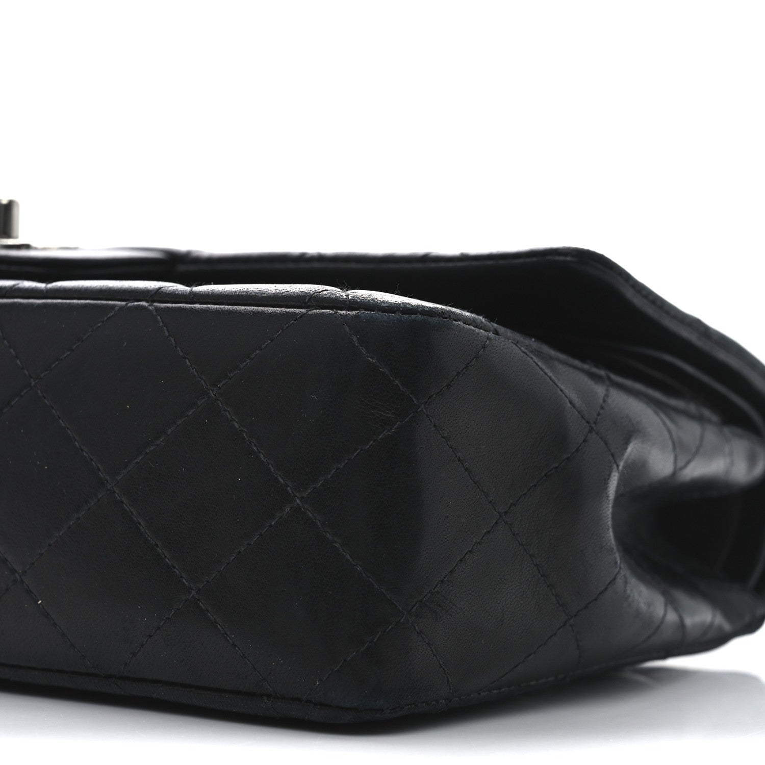 Chanel Lambskin Quilted Medium Double Flap Black 10 of 10