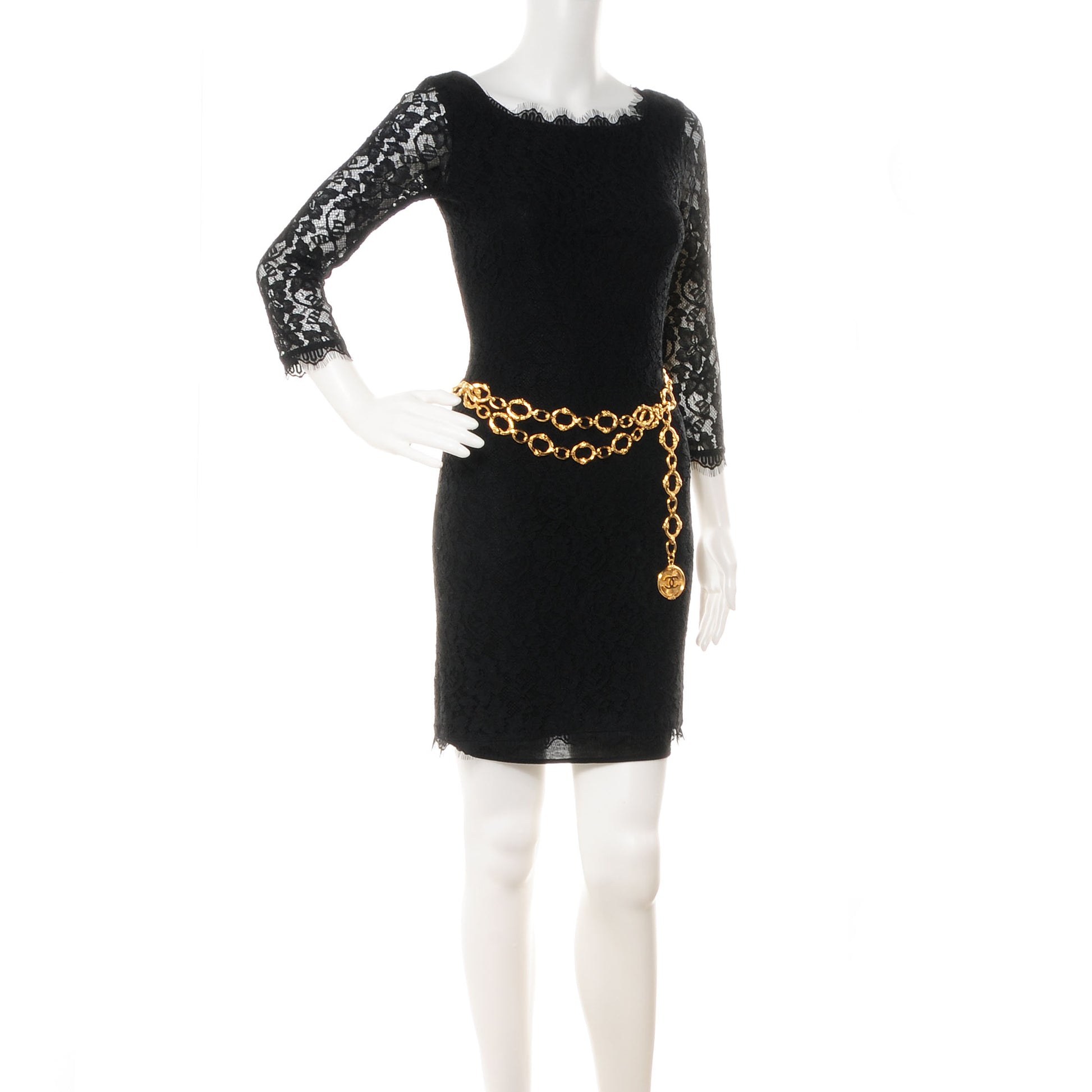 Chanel Metal Chain CC Medallion Belt Gold 2 of 6