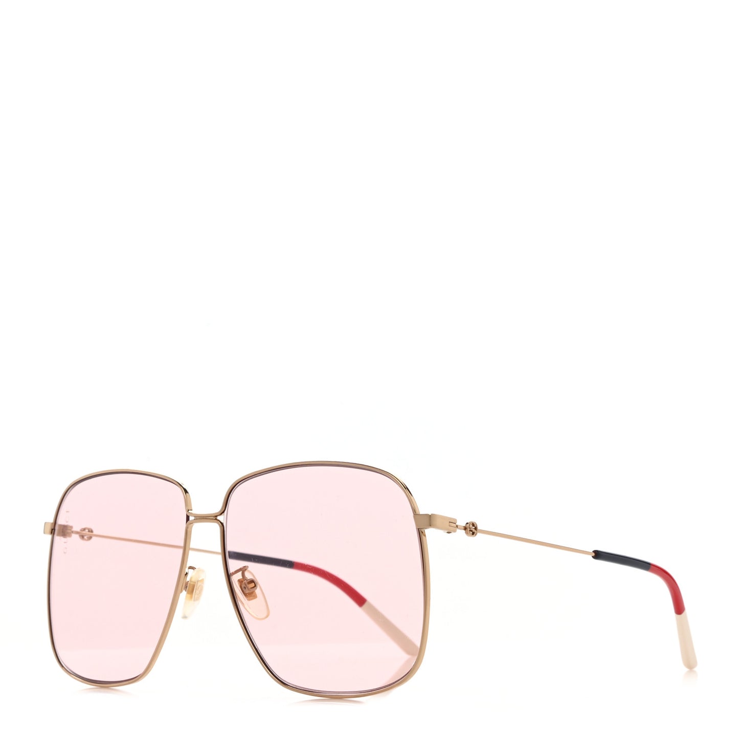 Rectangular Frame Interlocking G Sunglasses GG0394S Pink