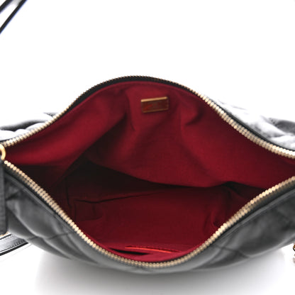 Chanel Lambskin Quilted Maxi Hobo Black 5 of 8