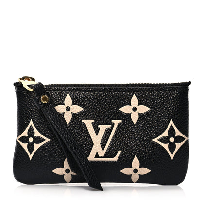 Louis Vuitton Empreinte Monogram Giant Key Pouch Black Beige 1 of 7