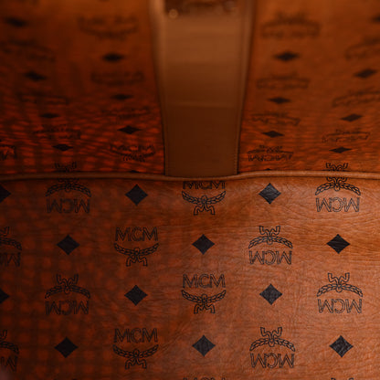 MCM Visetos Large Liz Reversible Shopper Tote Cognac 19 of 20