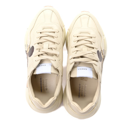 Gucci X DISNEY Calfskin Mickey Mouse Womens Rhyton Sneakers 40 Ivory 2 of 9