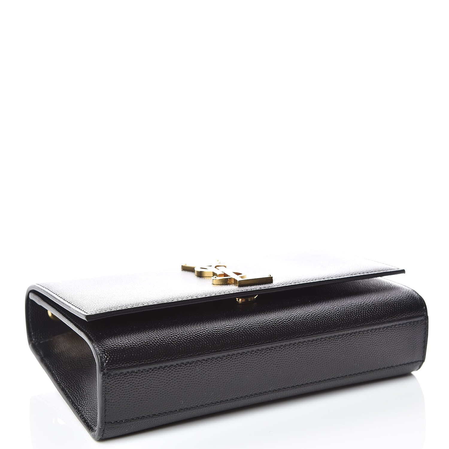 Saint Laurent Grain De Poudre Small Monogram Kate Satchel Black 4 of 10