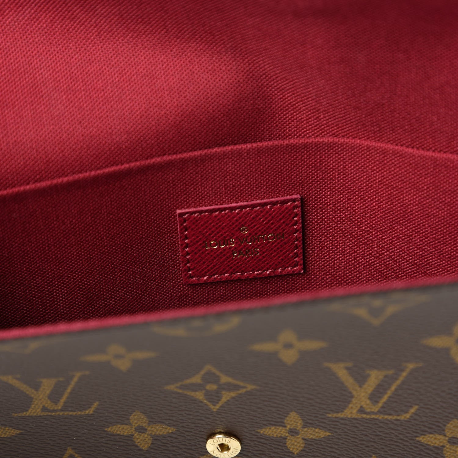 Louis Vuitton Monogram Pochette Felicie Chain Wallet Fuchsia 8 of 10