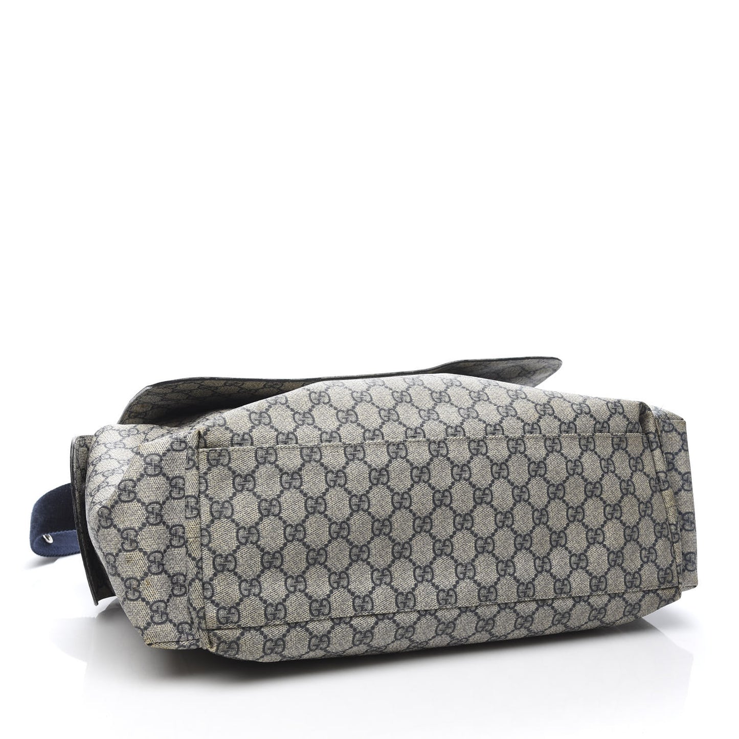 GG Plus Monogram Messenger Diaper Bag Navy