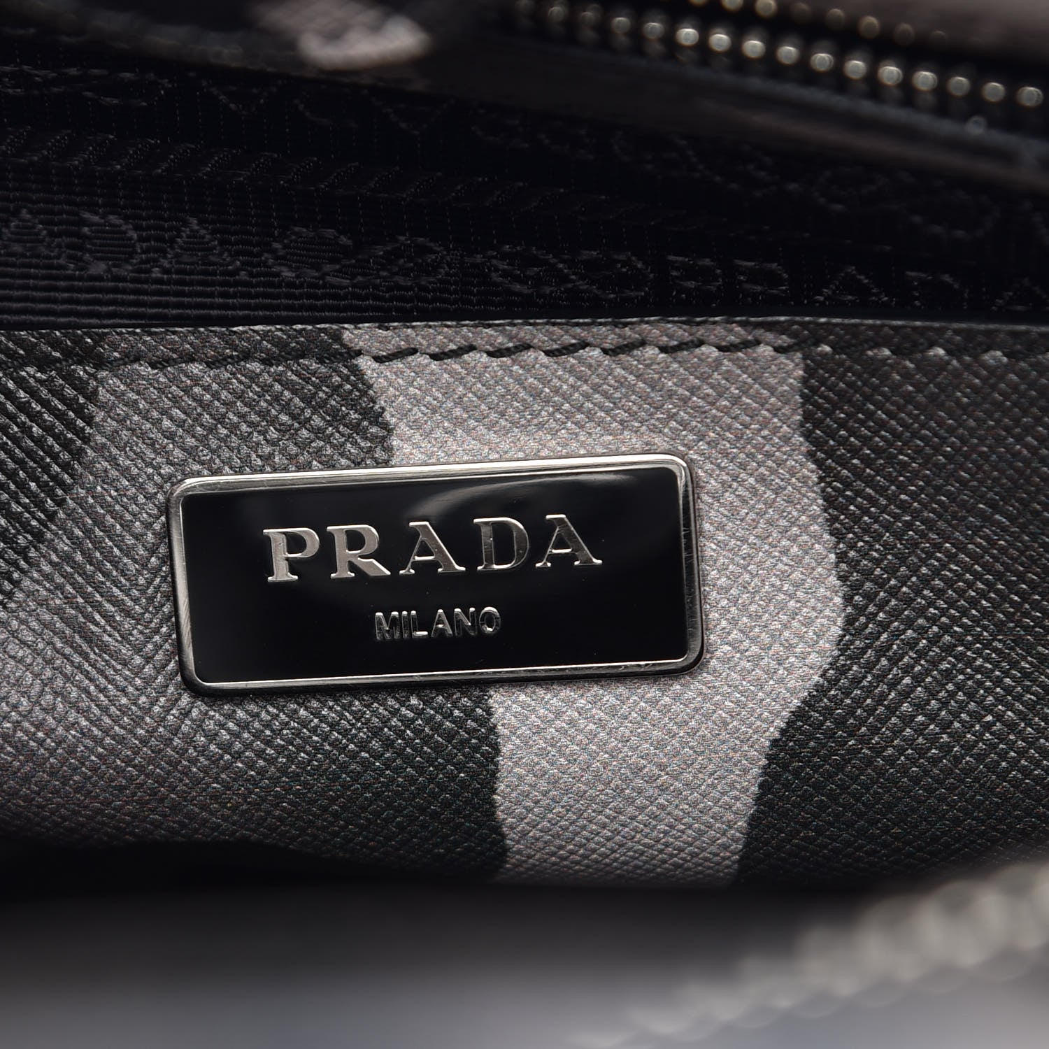 Prada Saffiano Soft Camouflage Print Small Twin Pocket Tote Marmo Dis Camouflage 7 of 19