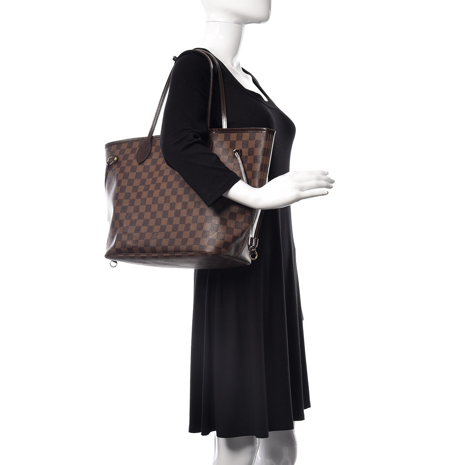 Louis Vuitton Damier Ebene Neverfull MM 2 of 18