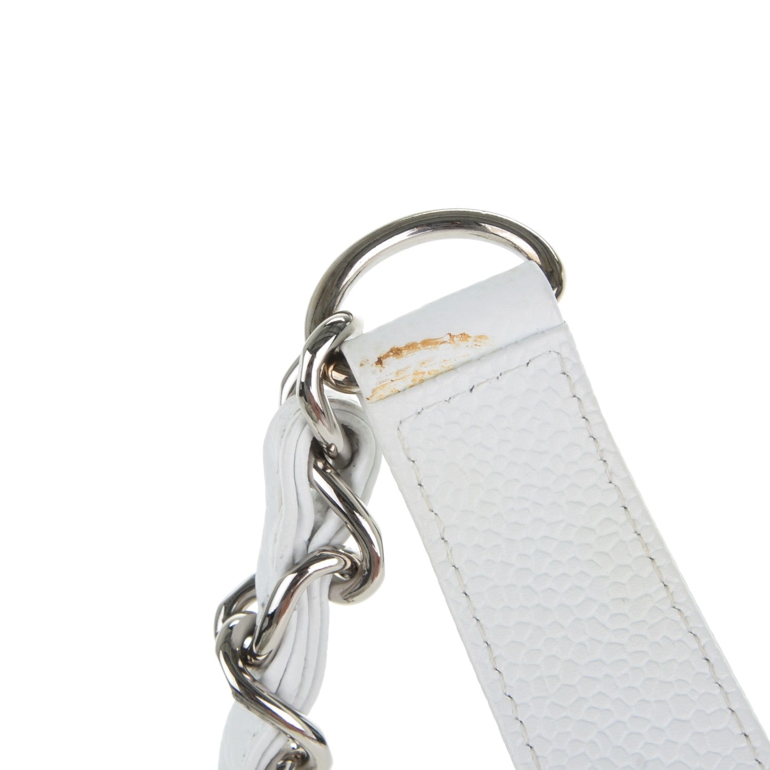 Chanel Caviar Quilted Petit Shopping Tote PST White 8 of 8
