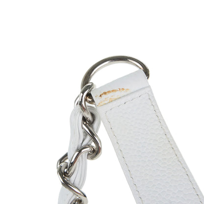 Chanel Caviar Quilted Petit Shopping Tote PST White 8 of 8