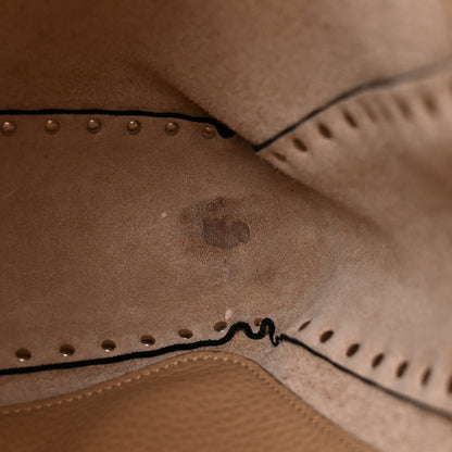 Valentino Garavani Pebbled Calfskin Small Rockstud Flip-Lock Messenger Bag Beige 11 of 11