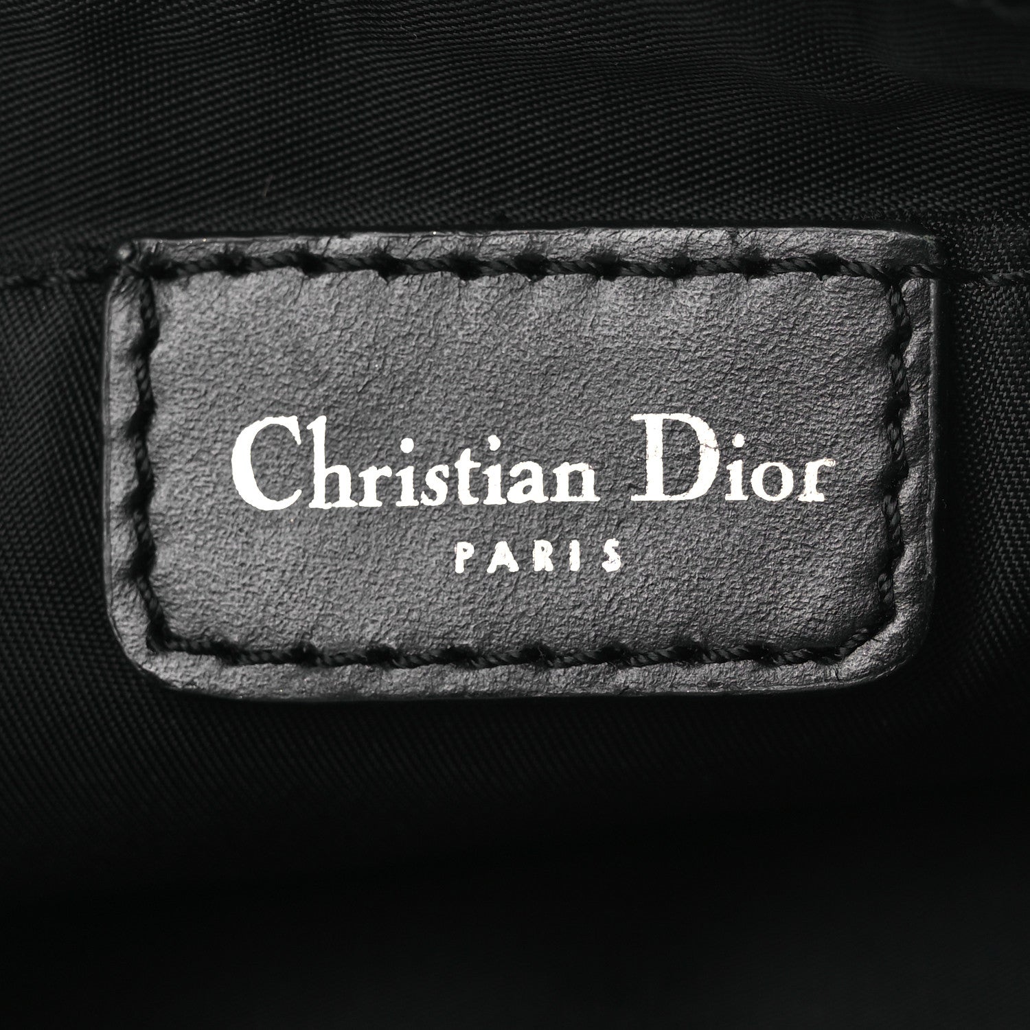 Christian Dior Monogram Shoulder Bag Pochette Black 6 of 11