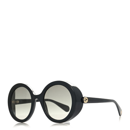 Gucci Acetate Round GG Sunglasses GG0367S Black 1 of 7