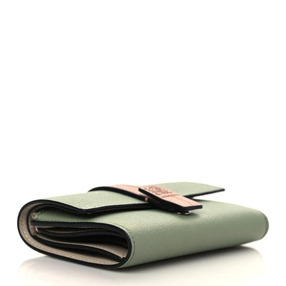 Loewe Grained Calfskin Small Vertical Wallet Rosemary Tan 4 of 6