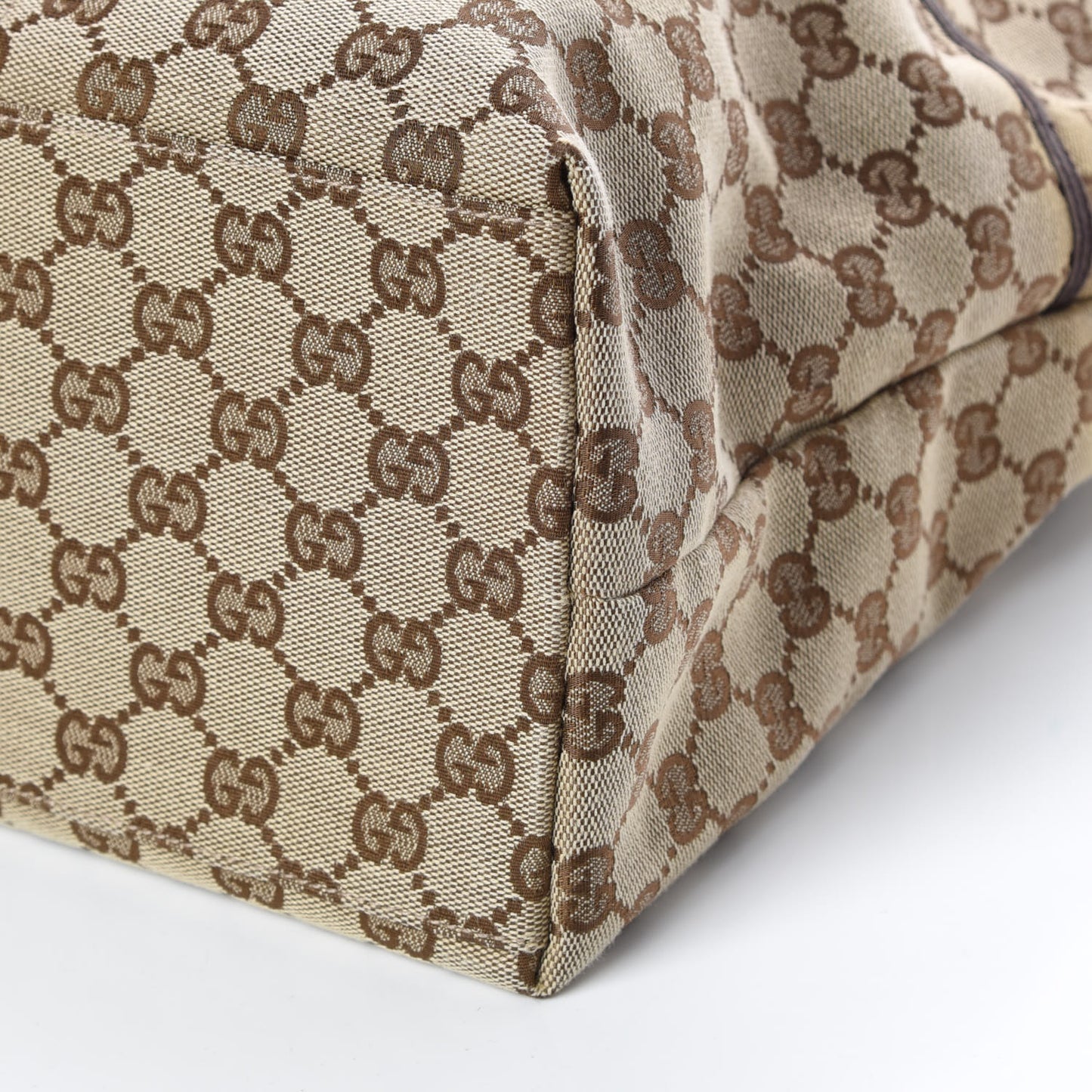 Monogram Web Large Diaper Tote Brown