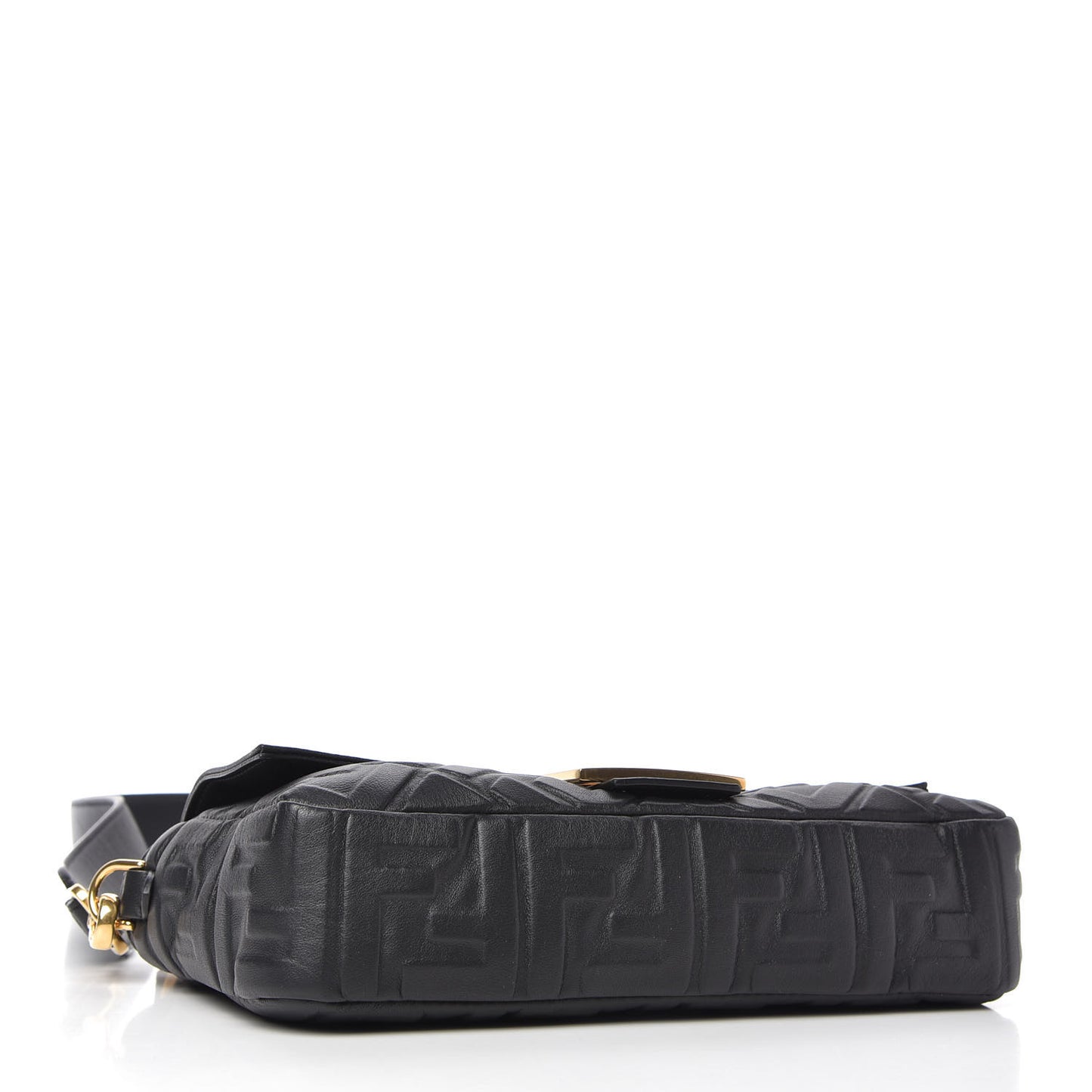Nappa FF 1974 Embossed Baguette Black