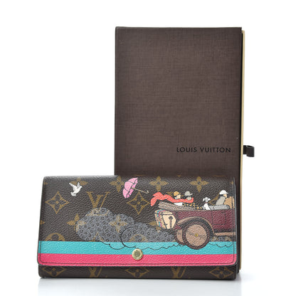 Louis Vuitton Monogram 2015 Christmas Animation Sarah Wallet Hibiscus 10 of 10